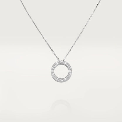 [Kismet Jewels ]LOVE NECKLACE ADJUSTABLE SILVER