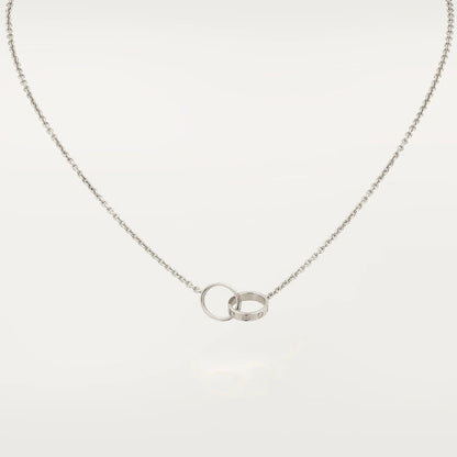 [Kismet Jewels ]LOVE NECKLACE PINK GOLD AND SILVER