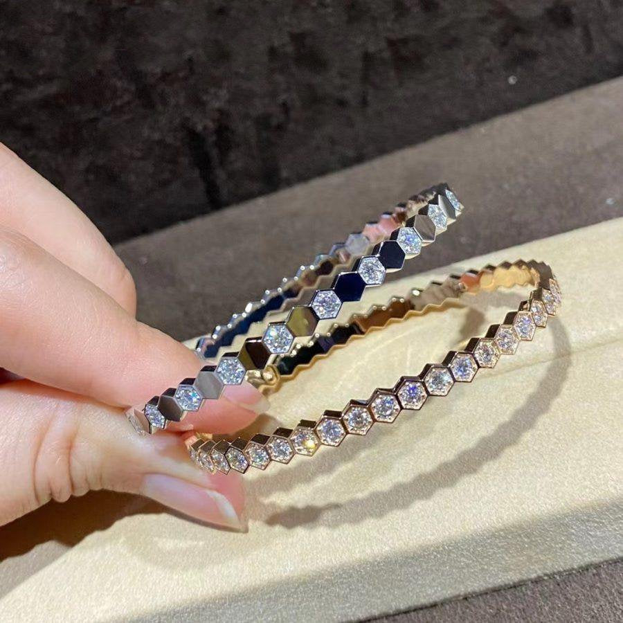 [Echo ]BEE LOVE GOLD BRACELET FULL DIAMOND