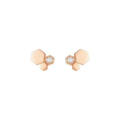 [Kismet Jewels ]BEE LOVE PINK GOLD DIAMOND EARRINGS