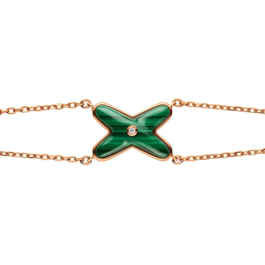 [Kismet Jewels ]JEUX BRACELET MALACHITE PINK GOLD 1 DIAMOND