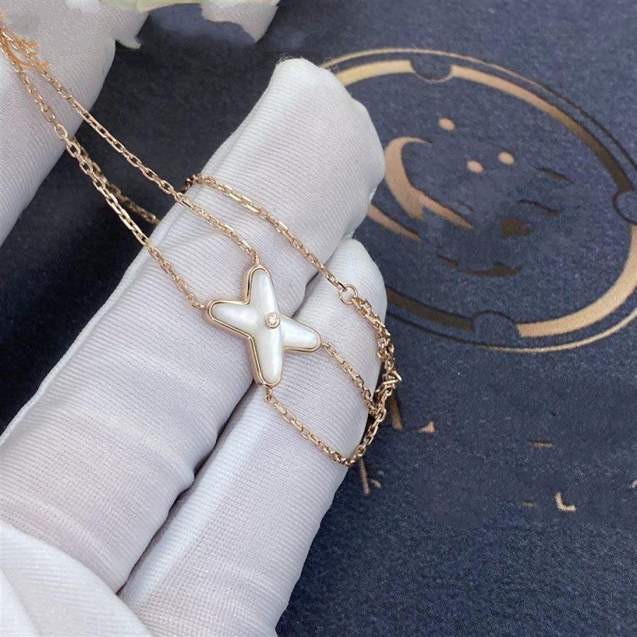 [Kismet Jewels ]JEUX BRACELET WHITE MOP PINK GOLD 1 DIAMOND