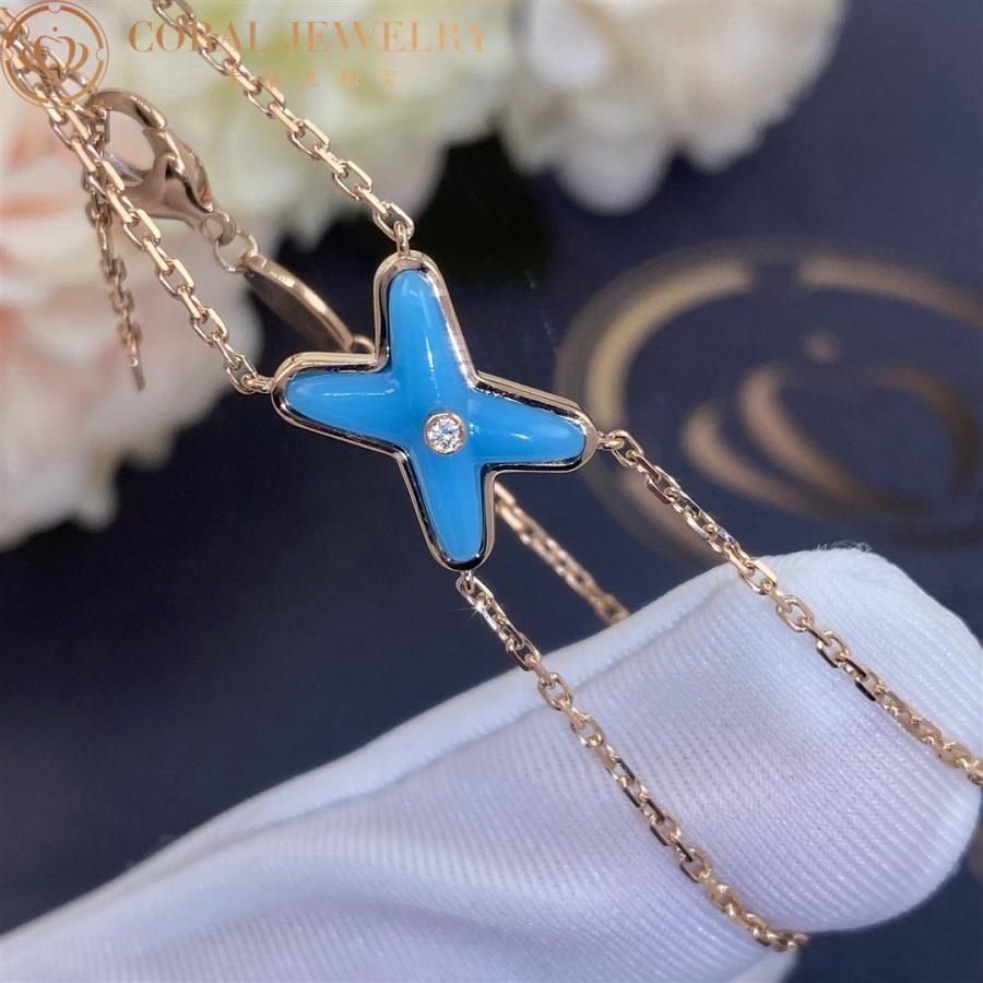 [Kismet Jewels ]JEUX BRACELET TURQUOISE PINK GOLD 1 DIAMOND