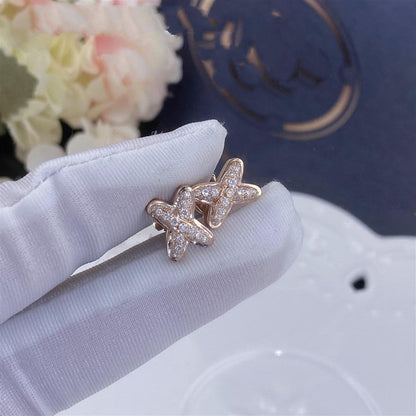 [Kismet Jewels ]JEUX DE PINK GOLD DIAMOND EARRINGS