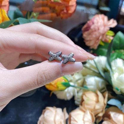 [Kismet Jewels ]JEUX DE SILVER DIAMOND EARRINGS