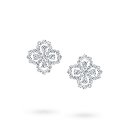[Kismet Jewels ]LOOP EARRINGS FULL MOTIF DIAMOND 16MM