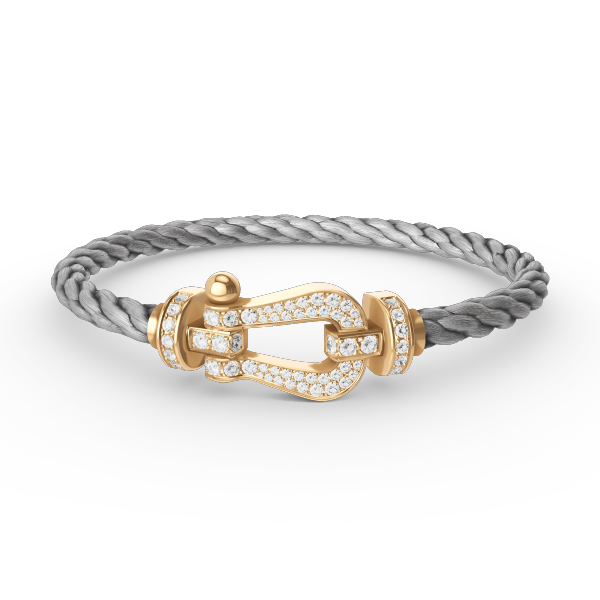 [Kismet Jewels ]FORCE LARGE HORSESHOE FULL DIAMOND BRACELET GOLD