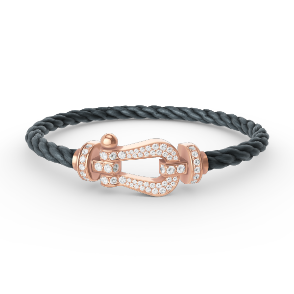 [Kismet Jewels ]FORCE LARGE HORSESHOE FULL DIAMOND BRACELET ROSE GOLD