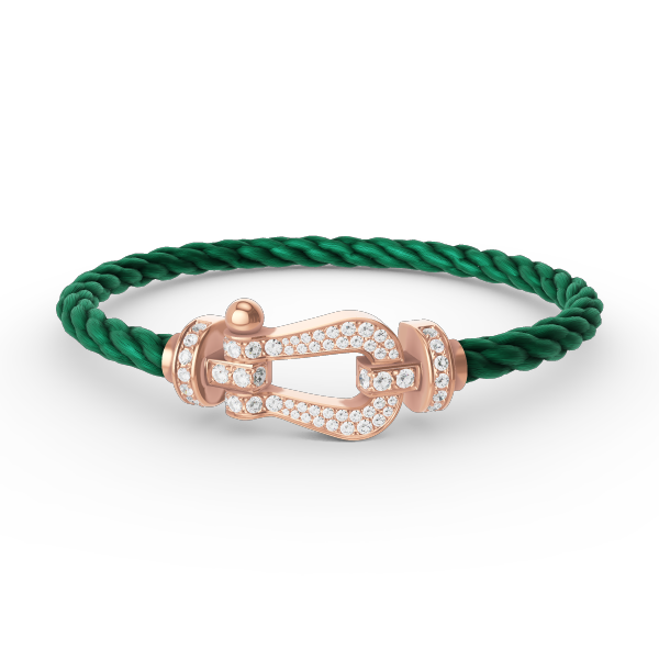 [Kismet Jewels ]FORCE LARGE HORSESHOE FULL DIAMOND BRACELET ROSE GOLD