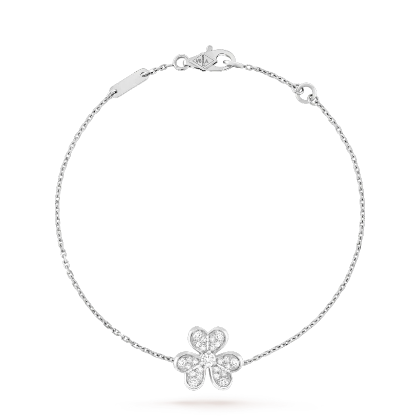 [Kismet Jewels ]FRIVOLE SILVER FLOWER DIAMOND BRACELET