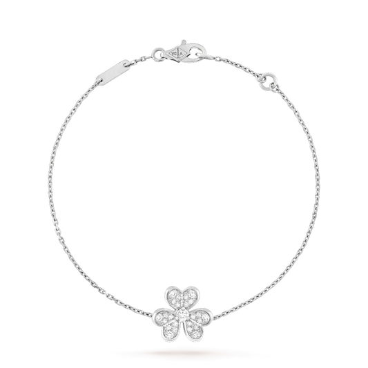 [Kismet Jewels ]FRIVOLE SILVER FLOWER DIAMOND BRACELET