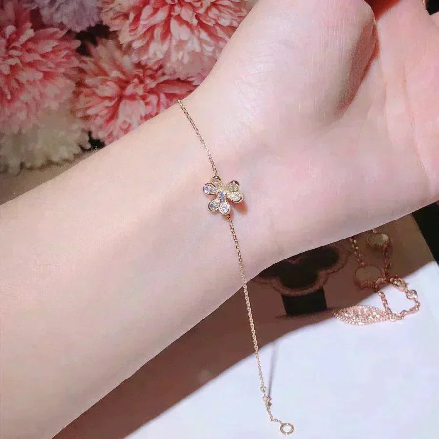 [Kismet Jewels ]FRIVOLE GOLD FLOWER DIAMOND BRACELET