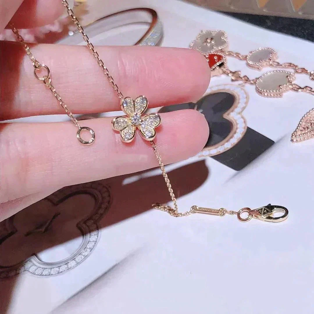 [Kismet Jewels ]FRIVOLE GOLD FLOWER DIAMOND BRACELET