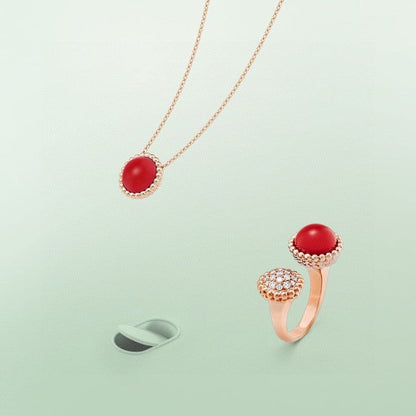 [Kismet Jewels ]PERLEE COULEURS DIAMOND ROSE GOLD BETWEEN THE FINGER RING