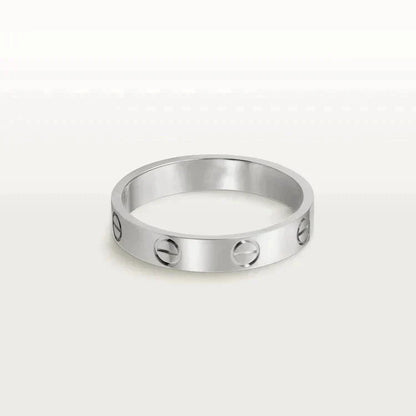 [Kismet Jewels ]LOVE RING 4MM 1 DIAMOND SILVER